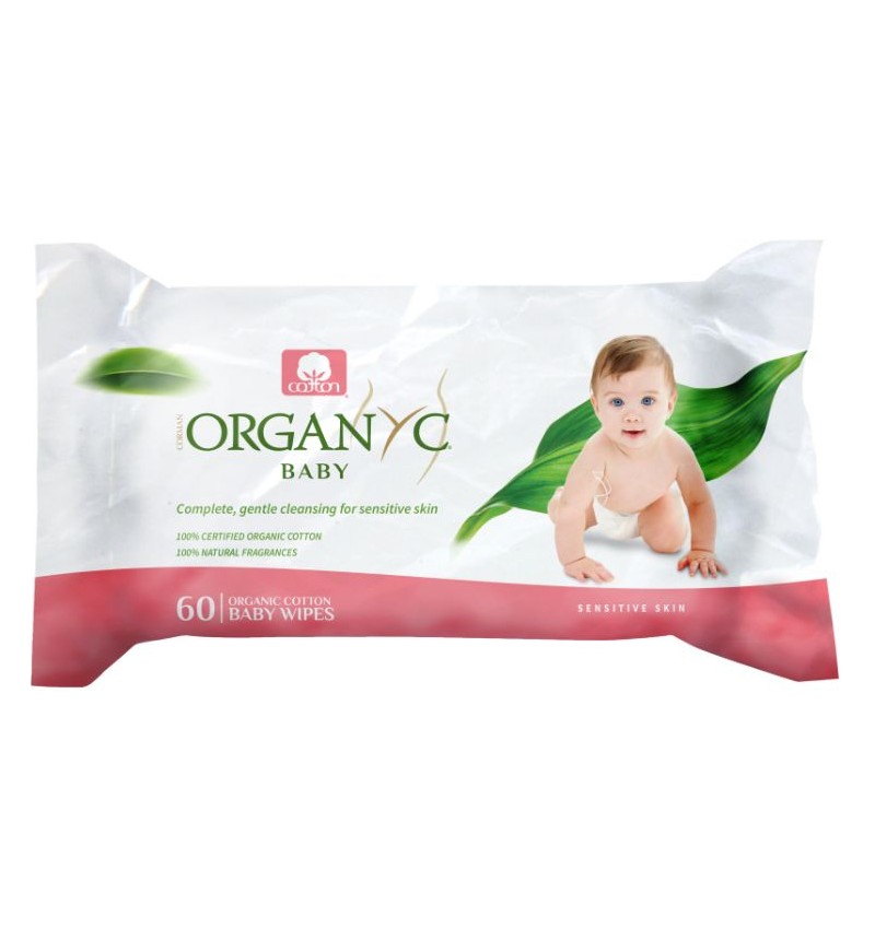 Servetele umede Baby din bumbac organic, 60 bucati, Organyc