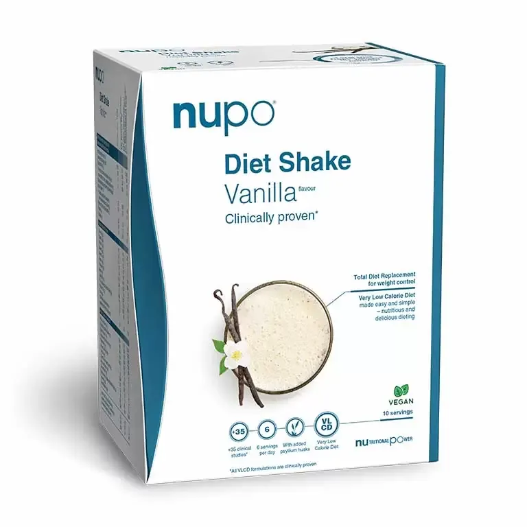 Shake Dieta vegan cu aroma de vanilie, 10 plicuri, Nupo