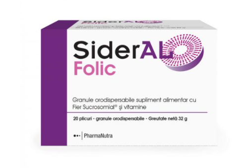 Sideral Folic, 20 plicuri, Solacium Pharma