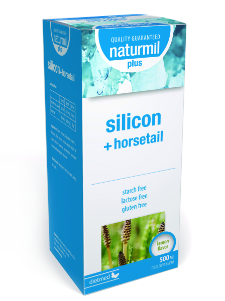 Silicon with Horsetail Plus solutie orala, 500ml, Naturmil