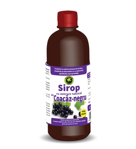 Sirop coacaze hipocaloric 500ml (Hyperic