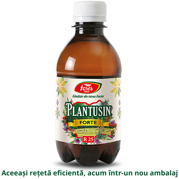 Plantusin Forte sirop, R25, 250 ml, Fares