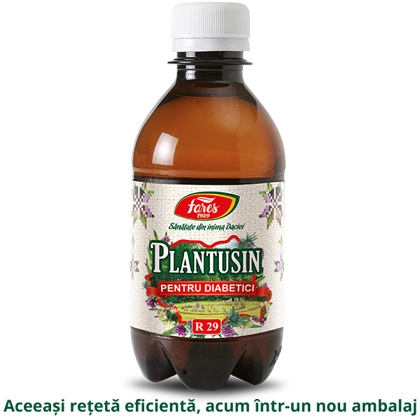 Sirop Plantusin pentru diabetici, R29, 250 ml, Fares