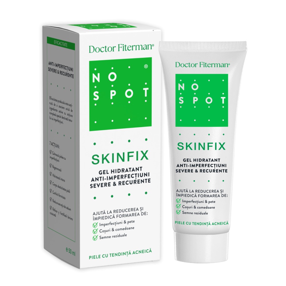 Gel hidratant anti-imperfectiuni No Spot Skinfix, 50ml, Fiterman
