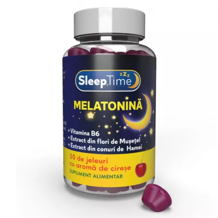 Sleep Time Melatonina 1mg, 50 jeleuri, Justin Pharma