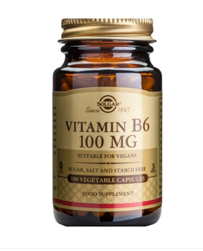 SOLGAR Vitamin B6 100mg x 100cps veg