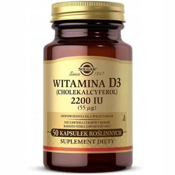 Vitamin D3 2200UI, 50 capsule, SOLGAR