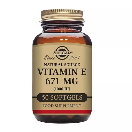 Vitamina E 671mg 1000 UI, 50 capsule, Solgar