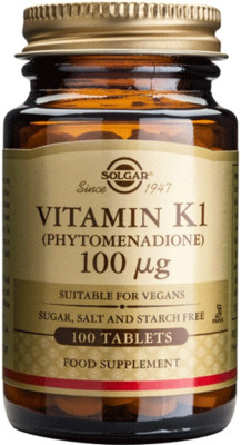 SOLGAR Vitamin K1 100mcg x 100tb