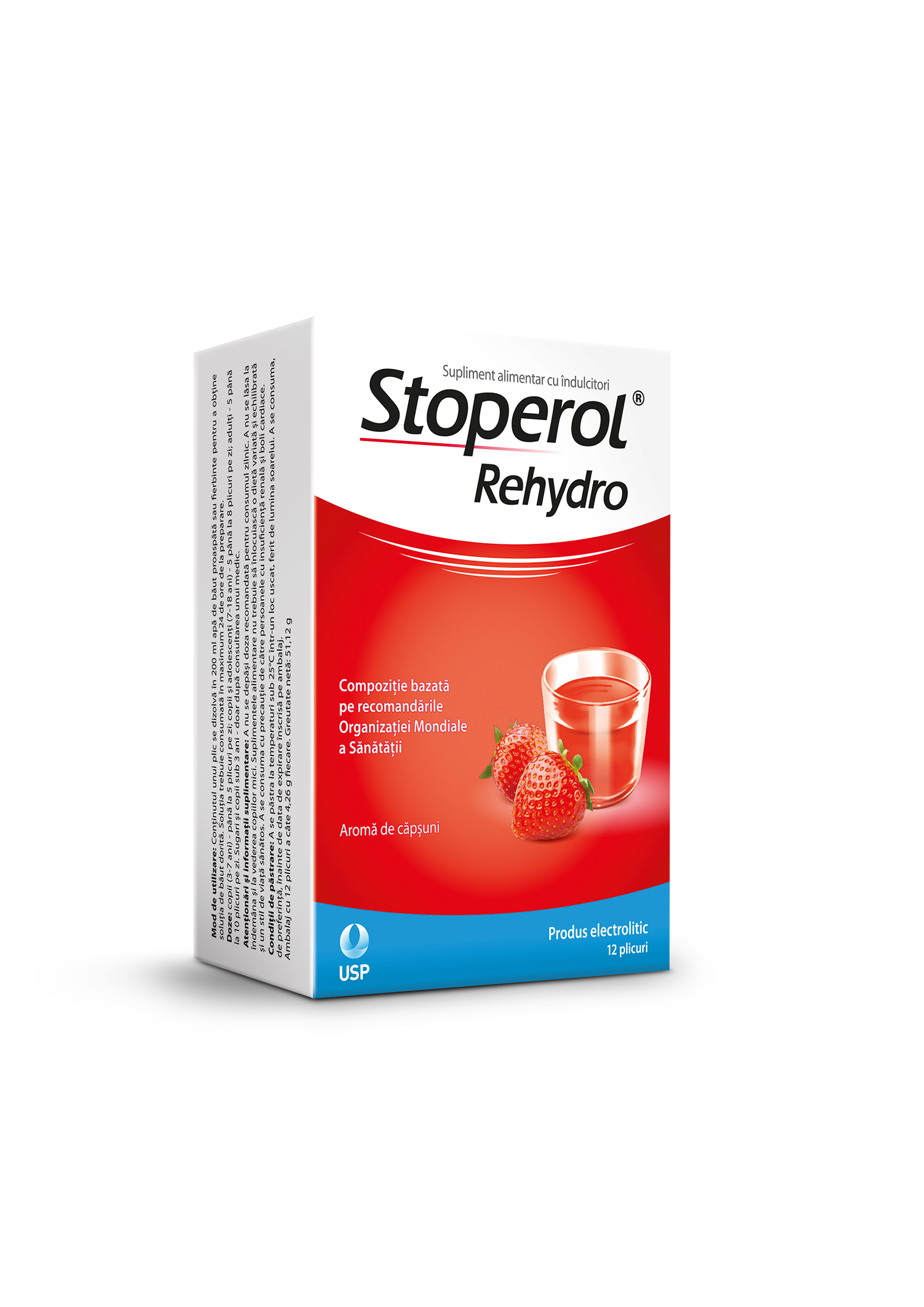 Stoperol Rehydro, 12 plicuri, USP