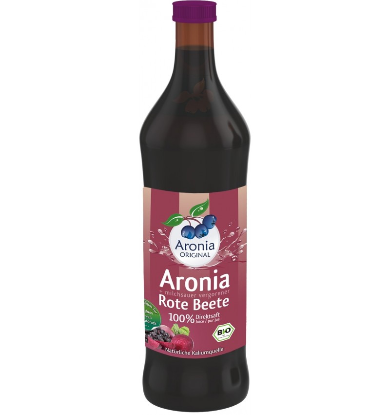 Suc eco pur de aronia cu sfecla rosie lacto-fermentat, 700ml, Aronia Original