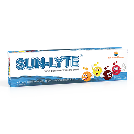 Sun-Lyte saruri de rehidratare, 8 plicuri, Sun Wave