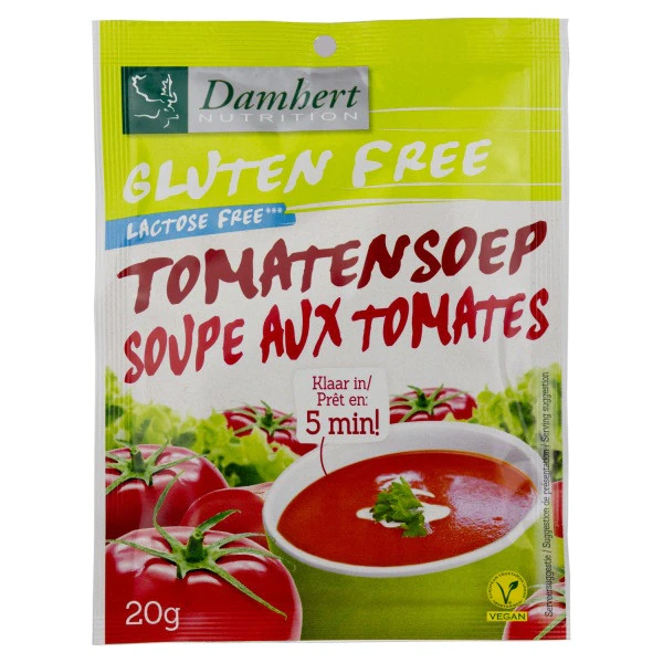 Supa de tomate fara gluten, 20g, Damhert Nutrition