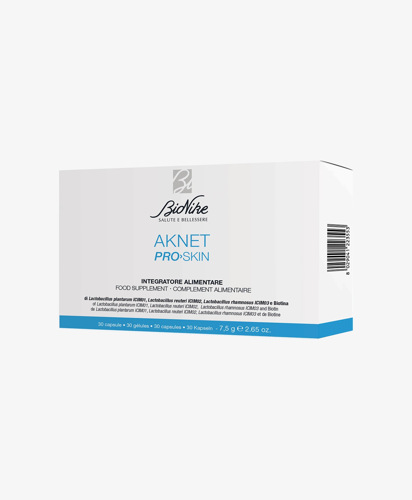 Supliment alimentar pentru acnee Aknet Pro Skin, 30 comprimate, BioNike