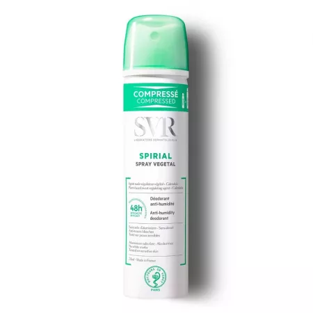 Spray vegetal antiperspirant Spirial, 75ml, SVR