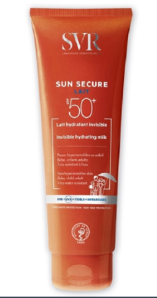 Lapte hidratant invizibil pentru protectie solara Sun Secure SFP50+, 250 ml, SVR
