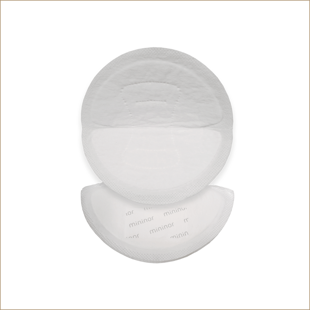 Tampoane pentru sani material respirabil alb, 24 buc, Mininor