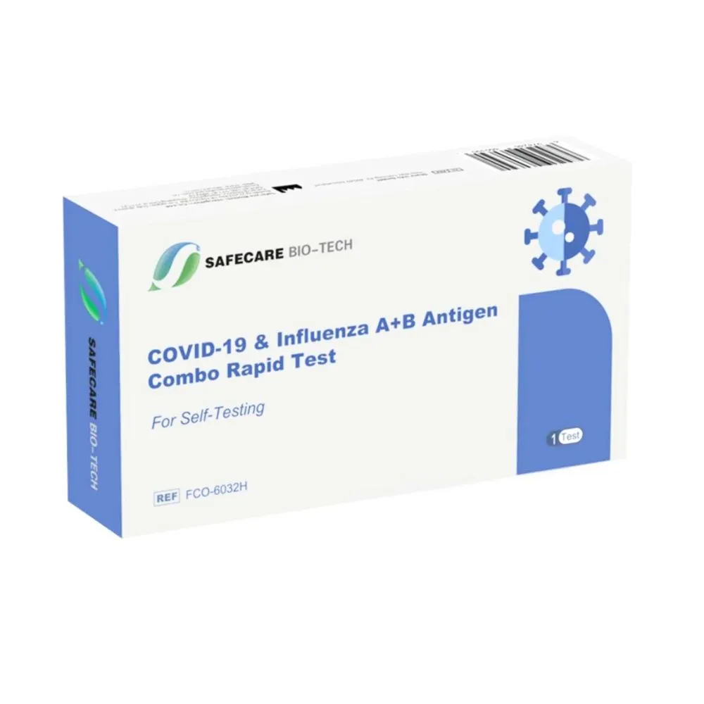 Test Rapid COVID-19 COMBO Influenza A+B Antigen, 1 bucata, Safecare