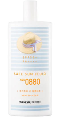 ThankyouFarmer Crema prot solara Safe Sun fluid age 0880 SPF50 100ml