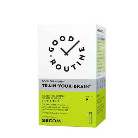 Train Your Brain Good Routine fiole buvabile, 25ml, 9 fiole, Secom