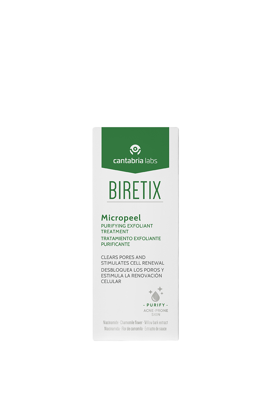 Tratament exfoliant si purificator Micropeel Biretix, 50 ml, Cantabria Labs