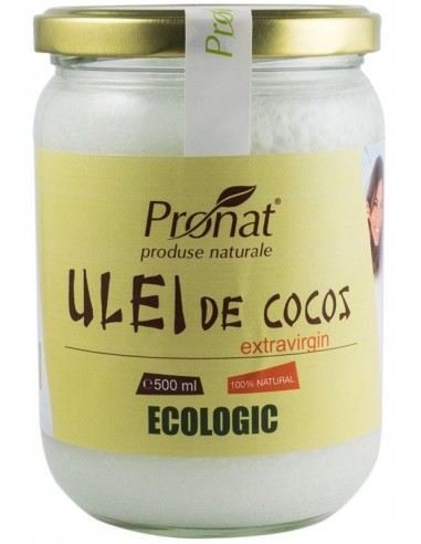 Ulei eco de cocos extravirgin, 500ml, Pronat