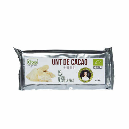 Unt de cacao raw eco, 250g, OBio