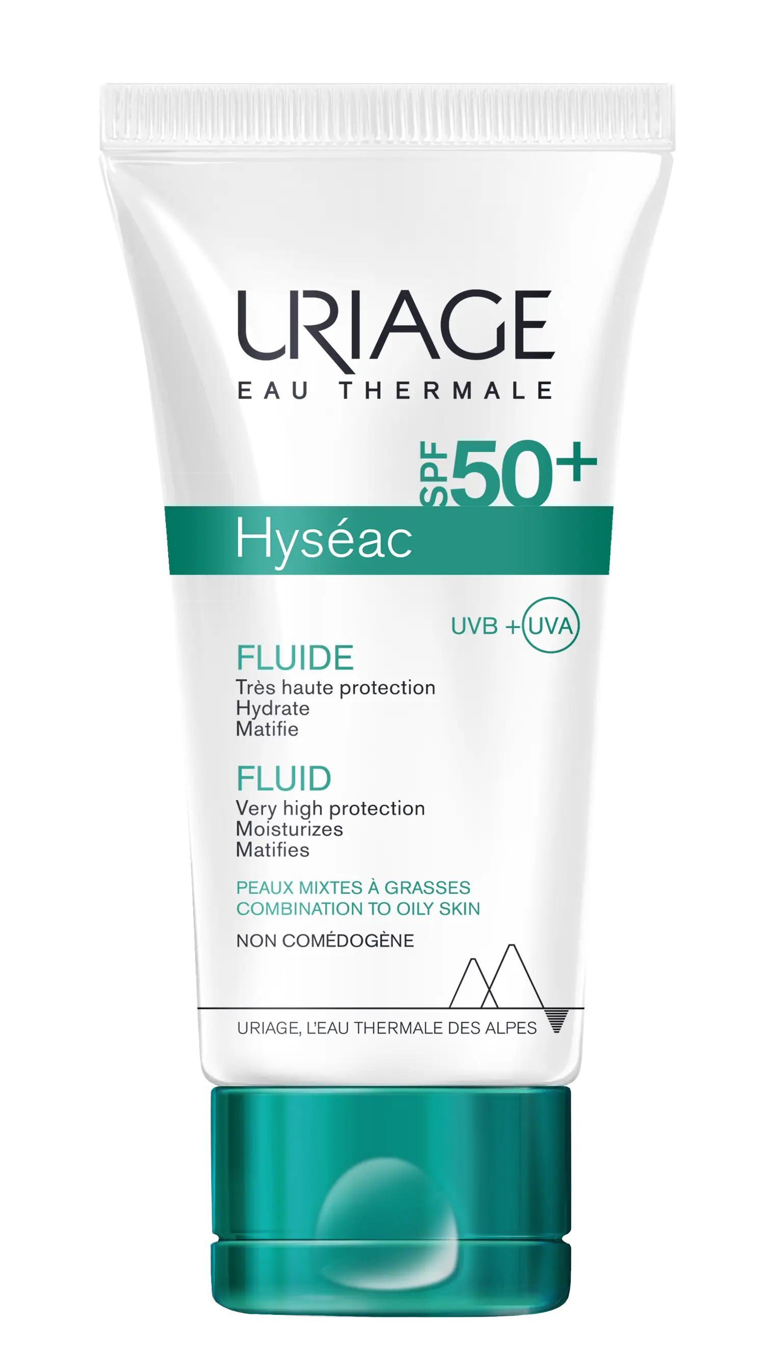 Fluid protectie solara ten mixt-gras Hyseac SPF 50+, 50 ml, Uriage