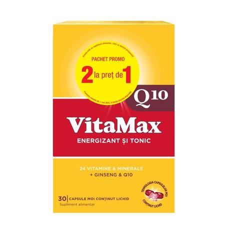 Vitamax Q10, 30 capsule, oferta 1+1, Omega Pharma