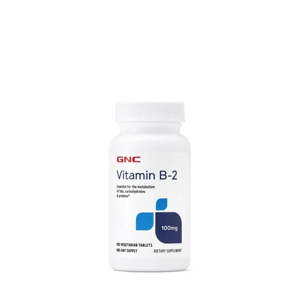 Vitamina B2 100mg, 100 tablete, GNC