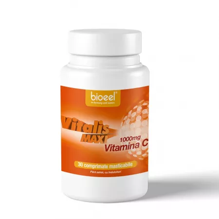 Vitamina C 1000mg, Vitalis Maxi, 30cpr mast, Bioeel