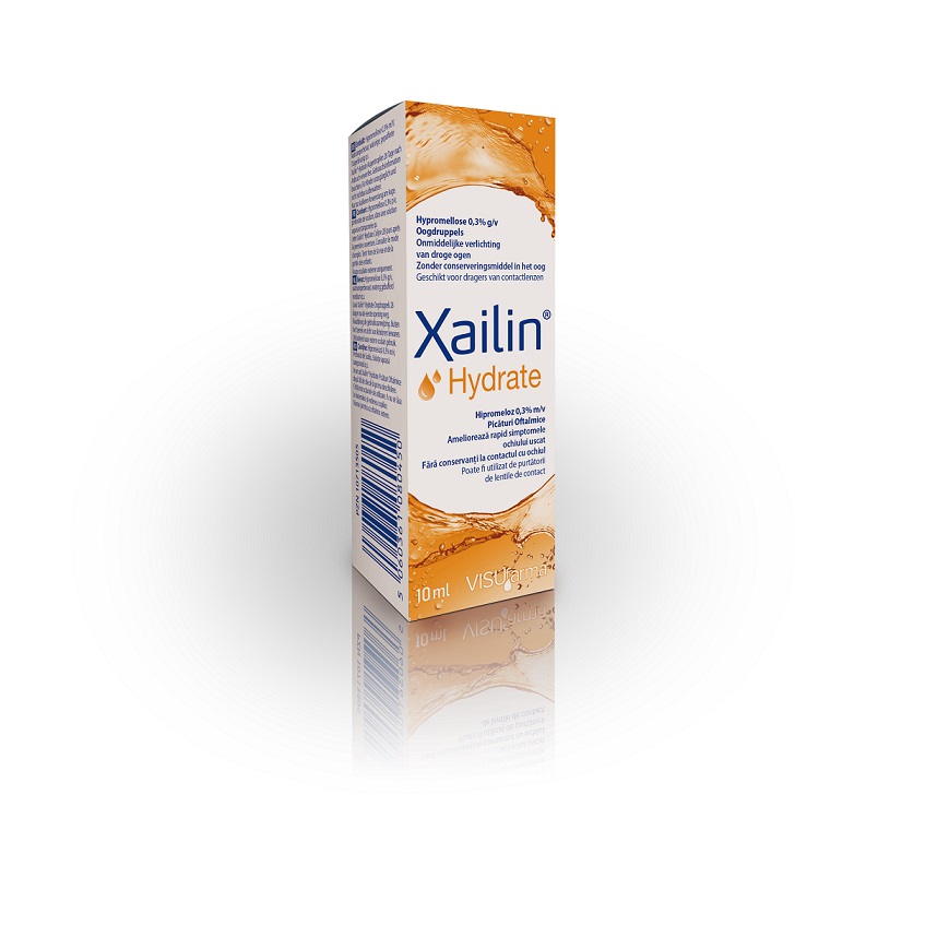 Picaturi oftalmice Xailin Hydrate, 10 ml, Visufarma