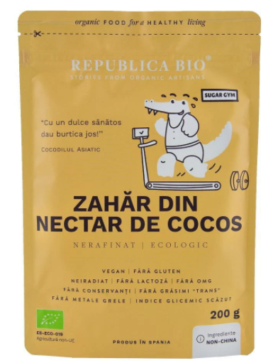Zahar din nectar de cocos ECO 200g (Republica Bio)
