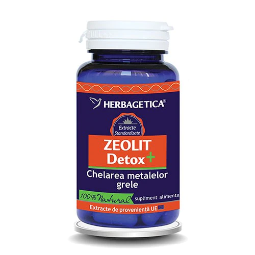 Zeolit Detox, 60 comprimate, Herbagetica