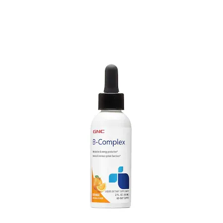 B-COMPLEX lichid cu aroma de portocala, 60ml, GNC
