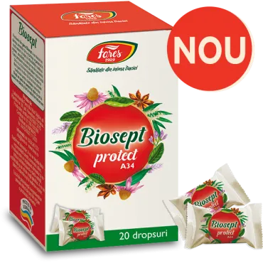 Biosept protect A34, 20 dropsuri, Fares