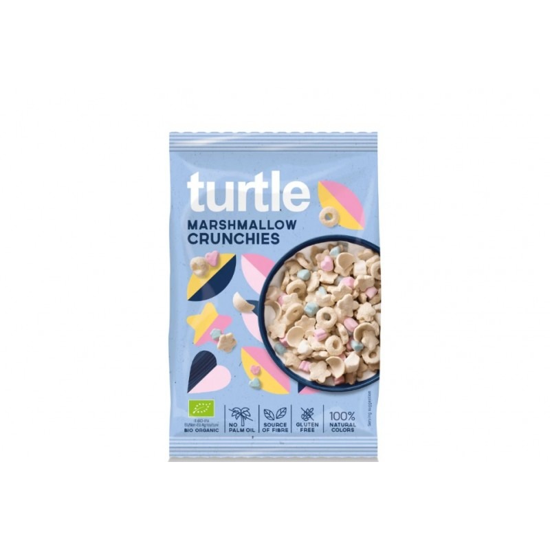 Cereale crocante bio mini Marshmallow, 40g, Turtle