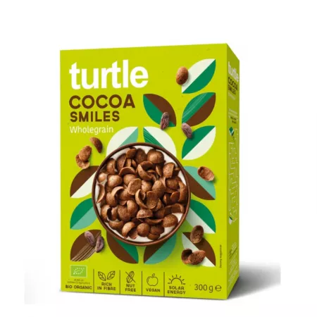 Cereale bio scoici cu cacao, 300g, Turtle
