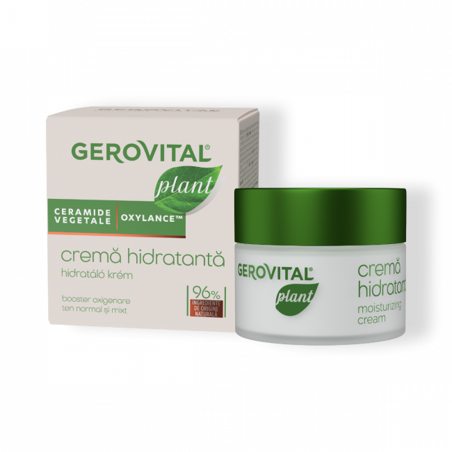 Crema hidratanta cu ceramide vegetale si Oxylance, 50ml, 132, Gerovital Plant