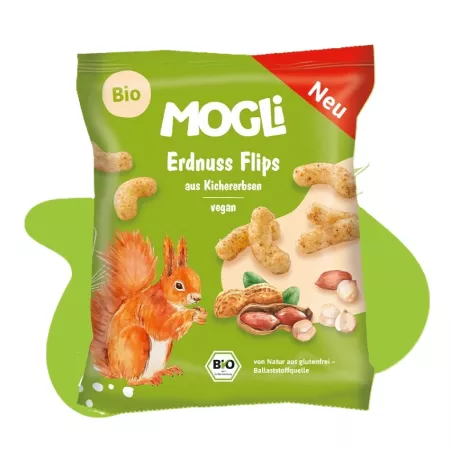 Pufuleti eco cu arahide, 30g, Mogli