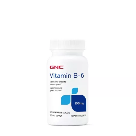 Vitamina B-6 100mg, 100 tablete, GNC