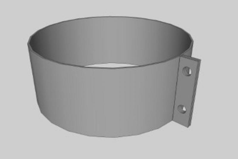 Heating, Ventilation & Air Conditioning VISION Colier tip nn, pentru cos de fum izolat, d.120mm