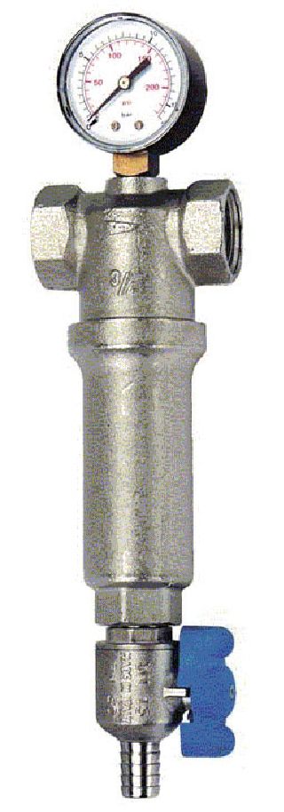 In-Line Water Filters REMER Filtru pentru impuritati din alama cu auto-curatare 100 microni, 3/4 , ff