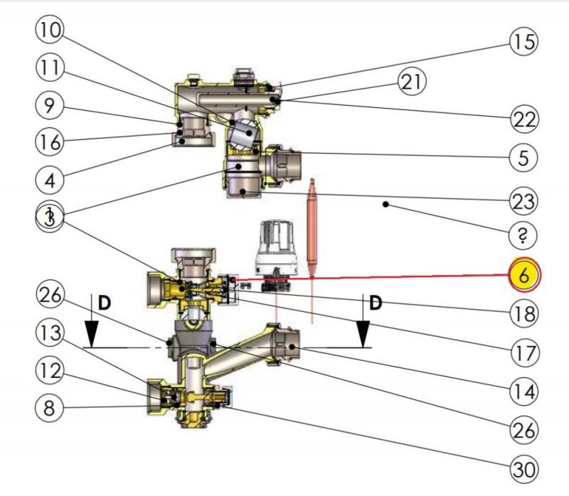 detergent pardoseala Protectie cap surub termostatic - robinet termostatat, tm 245, luxor, pentru grup amestec si pompare incalzire in pardoseala