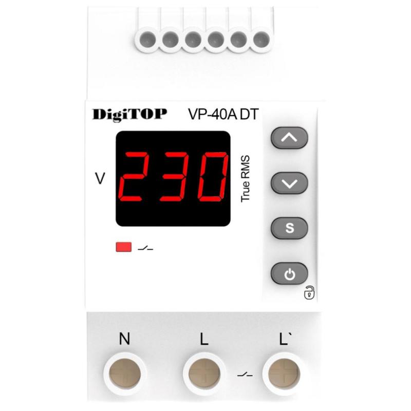 bloc de masura si protectie monofazat DIGITOP -releu digital de protectie tensiune, monofazat, vp 40a-dt