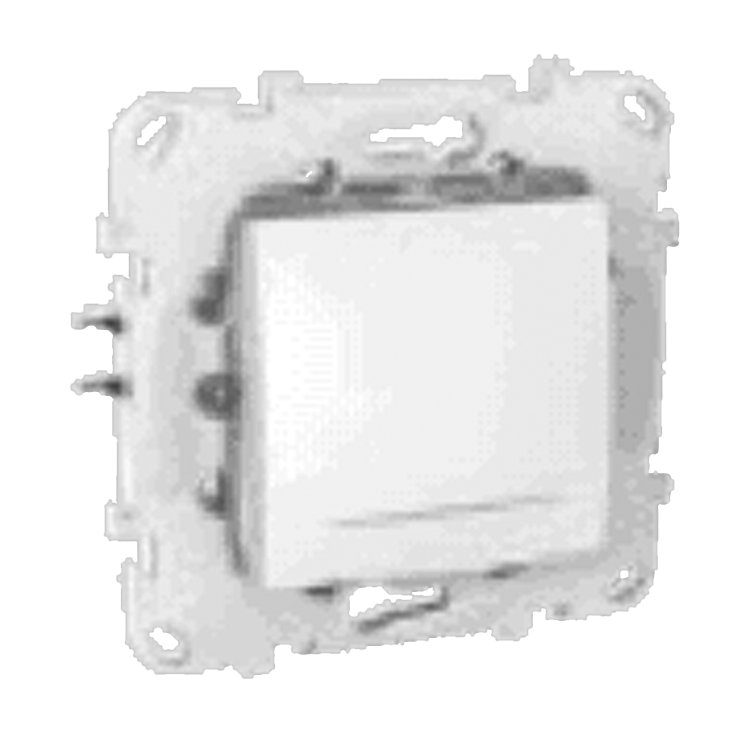 SCHNEIDER Intrerupator unica fara rama basic/colors/plus din pvc, cu revenire cu led 10a 220v, alb
