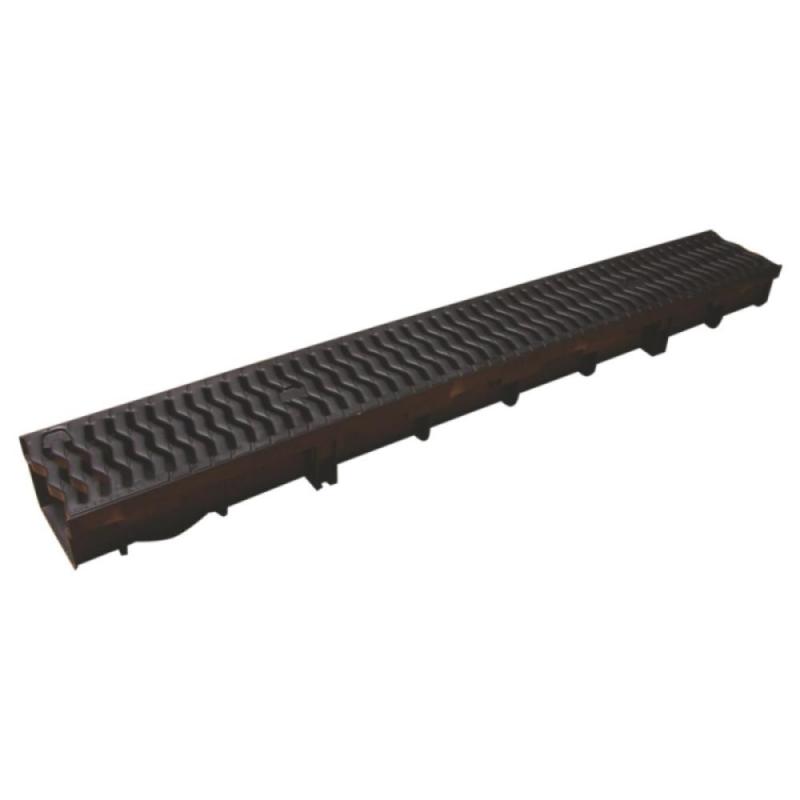 CANAL MODULAR PLUVIAL PP lxhxL 130x70x1000mm CU GRILAJ PP CLASA