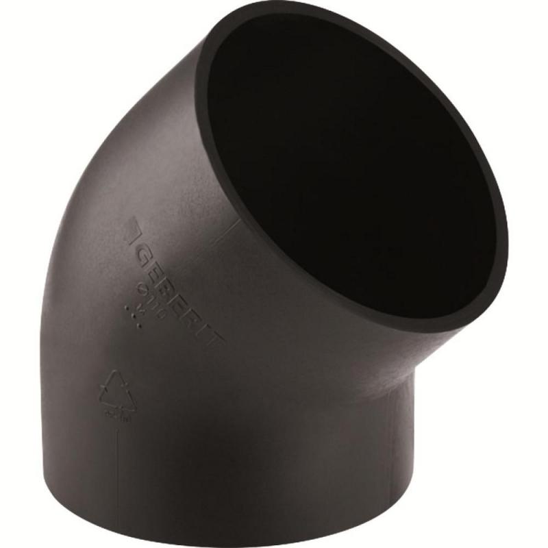 hidrant subteran GEBERIT Cot sudat la 45 grd, cu raza lunga, d.200 mm