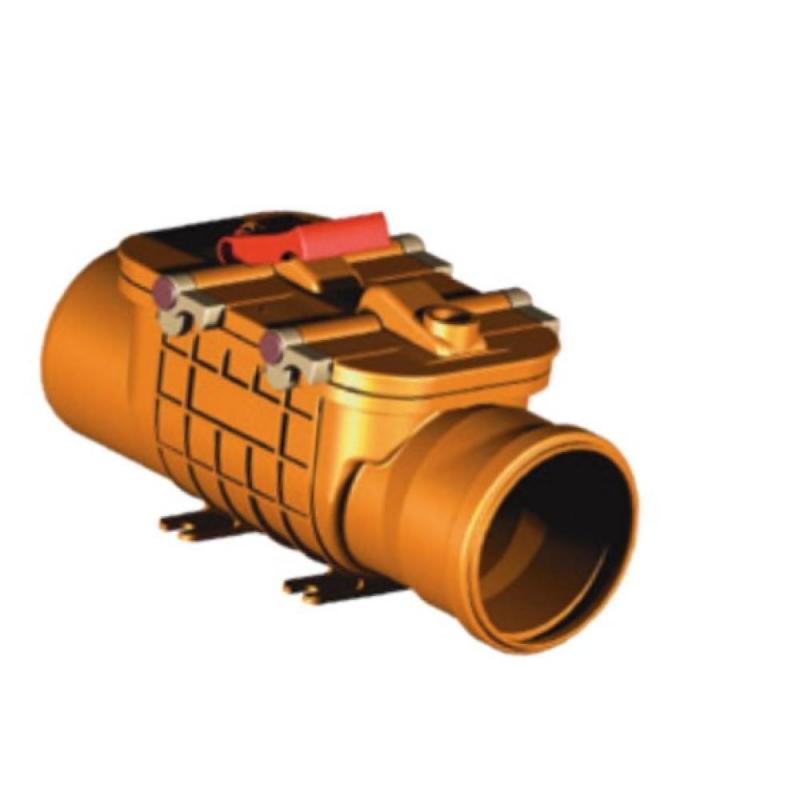 Plumbing Valves PVC KG Clapeta antiretur pvc, cu inchizator dublu/garnitura, canalizare exterioara, d.110mm
