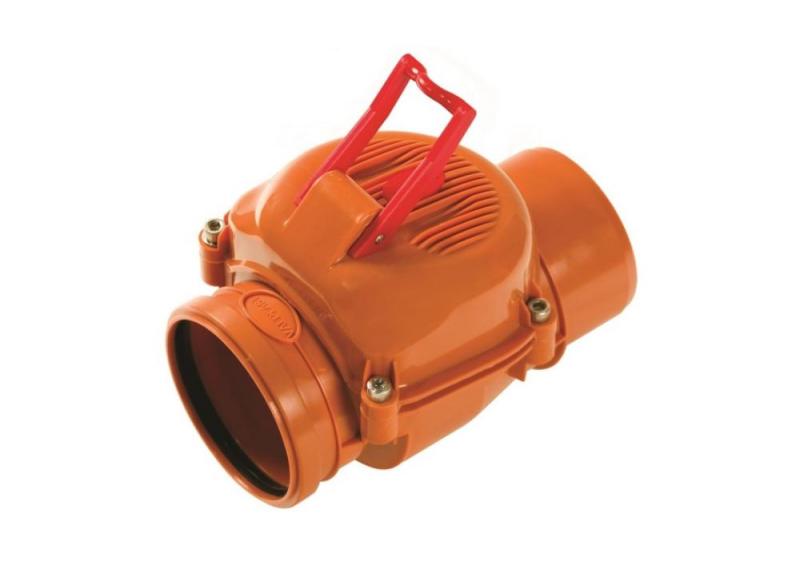 Plumbing Valves PVC KG Clapeta antiretur pvc, cu inchizator/garnitura, canalizare exterioara, d.315mm